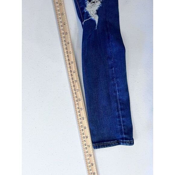 Abercrombie‎ & Fitch Simone High Rise Super Skinny Distressed Size 2R 26 - Picture 8 of 9